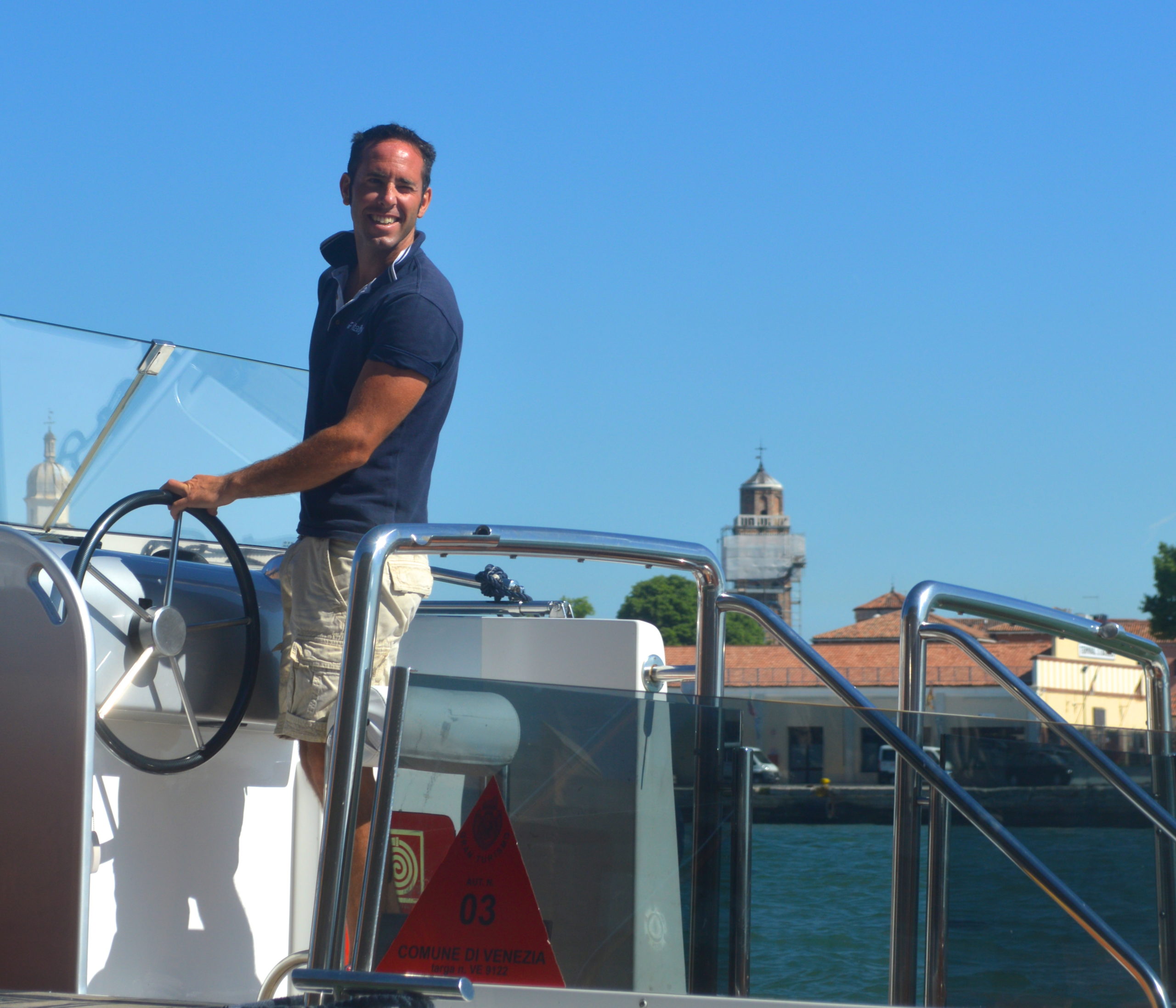 Carefree is a job you LOVE:  Boat Captain in Venice