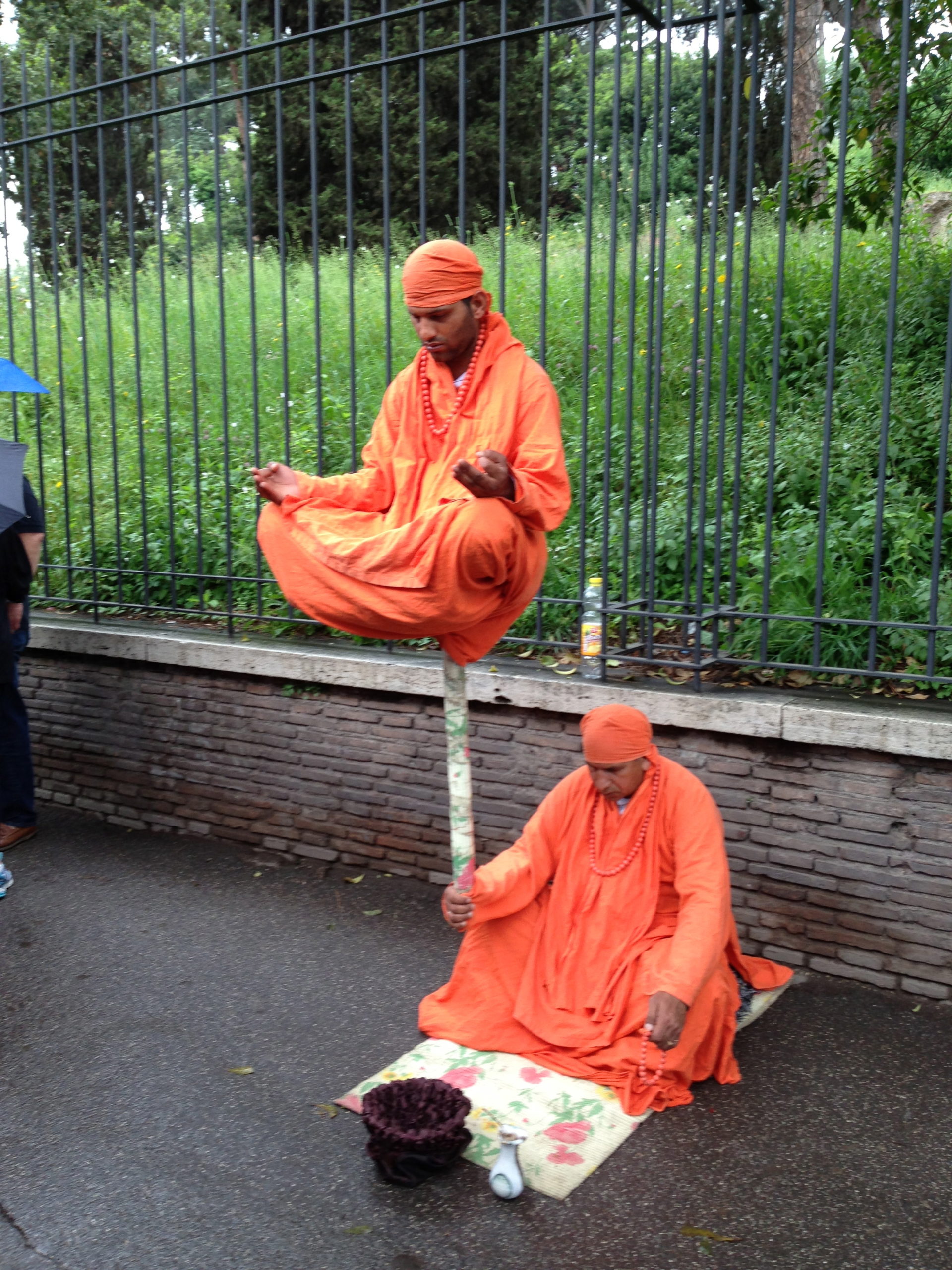 Meditators on Palatine Hill Rome, Italy