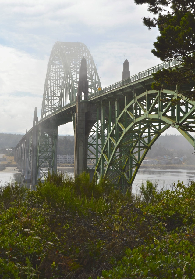 The Yaquina Bay Bridge Newport Oregon