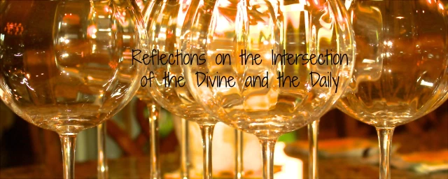 Photo of my wine glasses featured in my first blog header for A Really Full Life