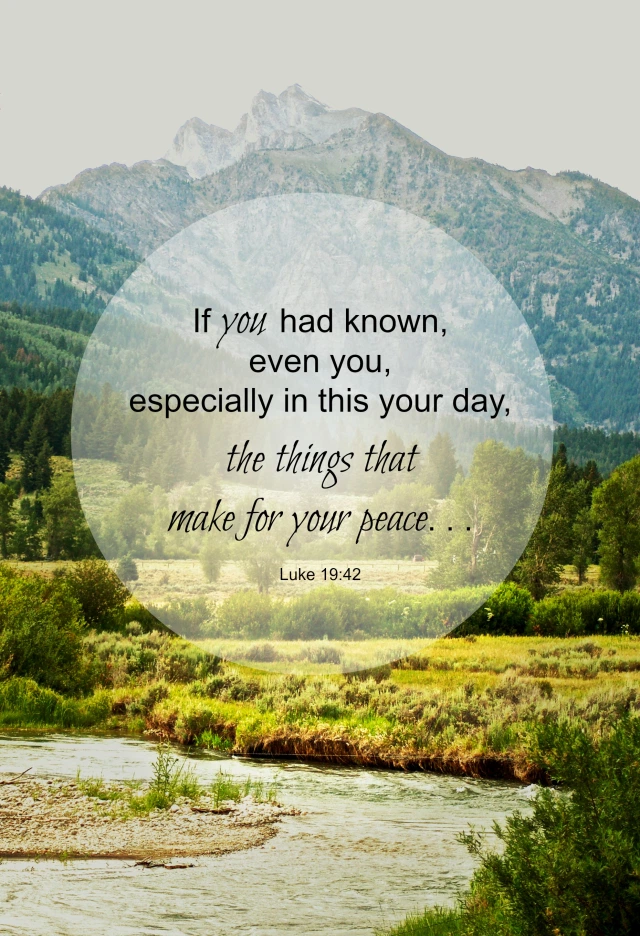 , What Things Make Peace For You?