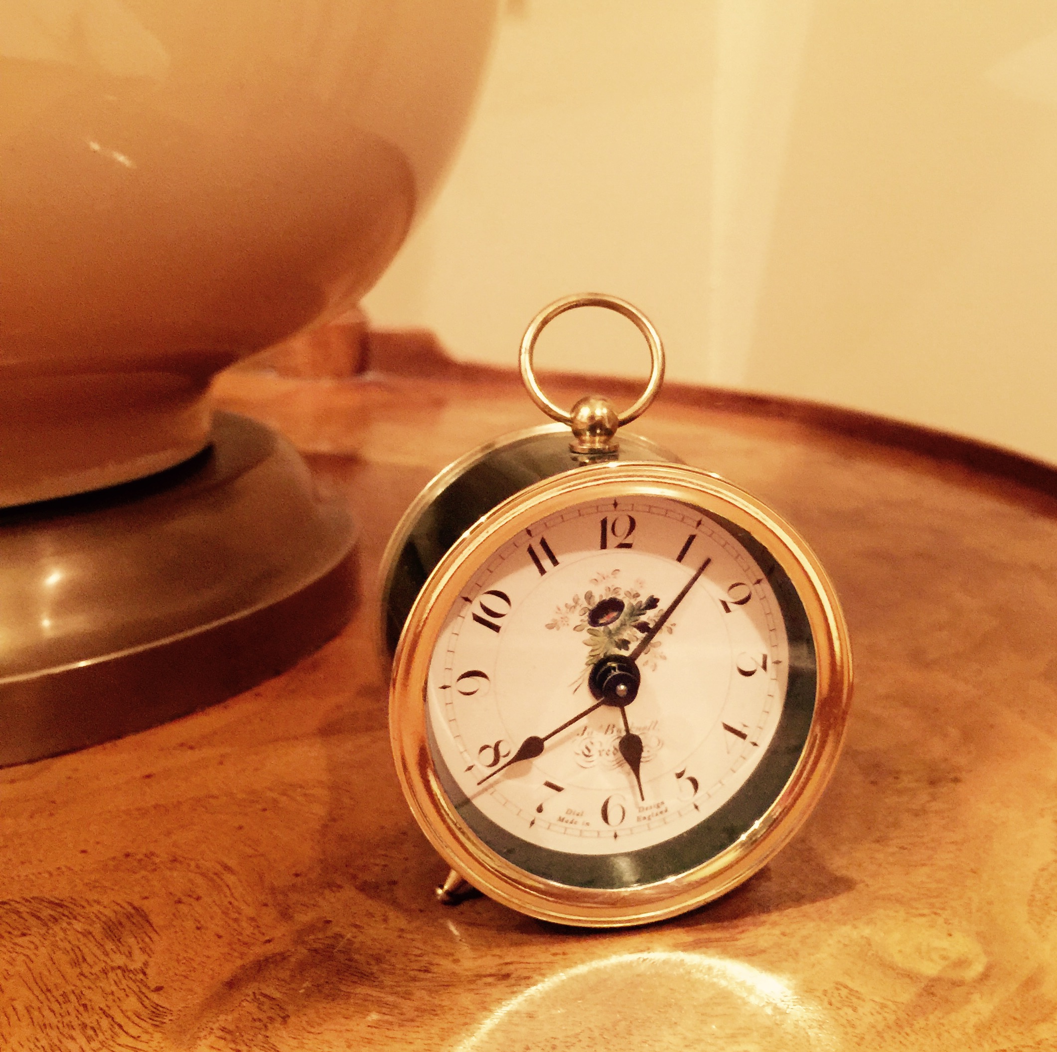 small old fashioned alarm clock